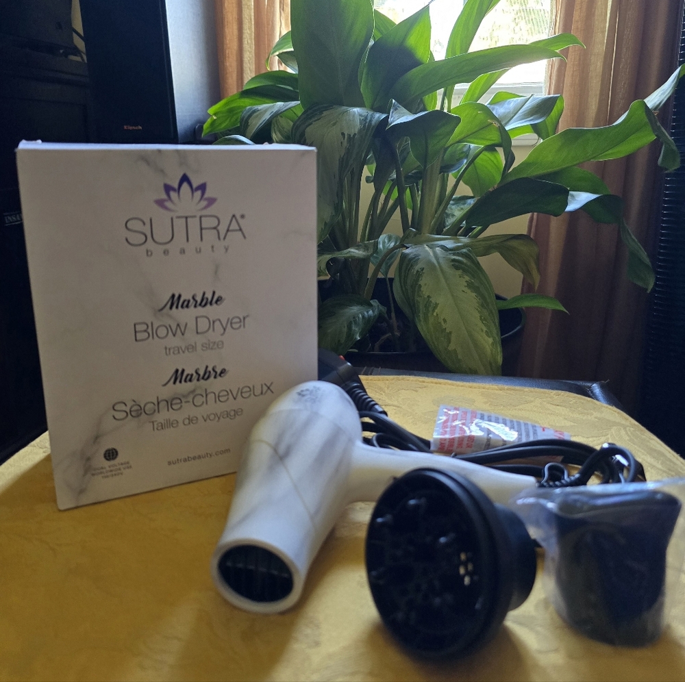 Sutra Beauty Marble Blow Dryer, travel size